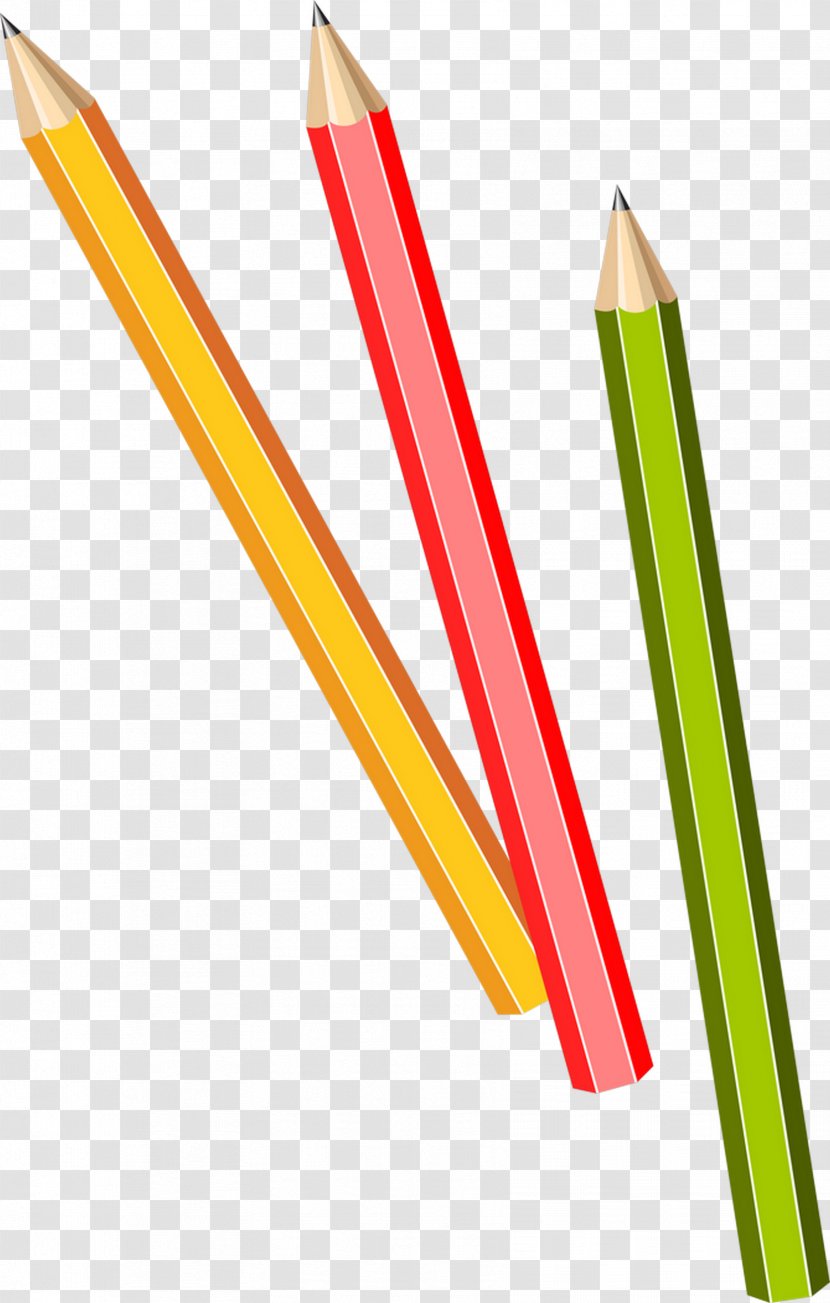 Pencil Writing Implement Drawing Clip Art - Yellow Transparent PNG