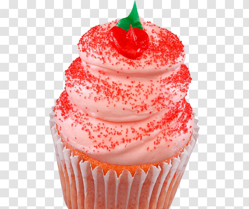 Cupcake Red Velvet Cake Cream Wedding Frosting & Icing - Food Transparent PNG