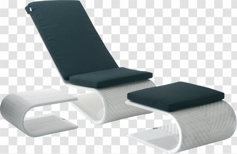 Cushion Deckchair Garden Furniture Tuffet Fauteuil - Black - Chair Transparent PNG