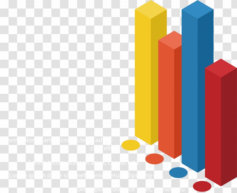 Color Download - Bar Chart - Three-dimensional Column Transparent PNG