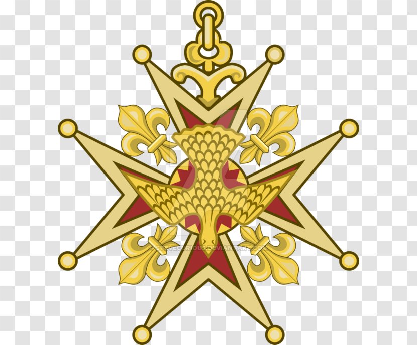 Order Of The Holy Spirit In Christianity Huguenot Cross - Religion - Heraldic Falcon Transparent PNG