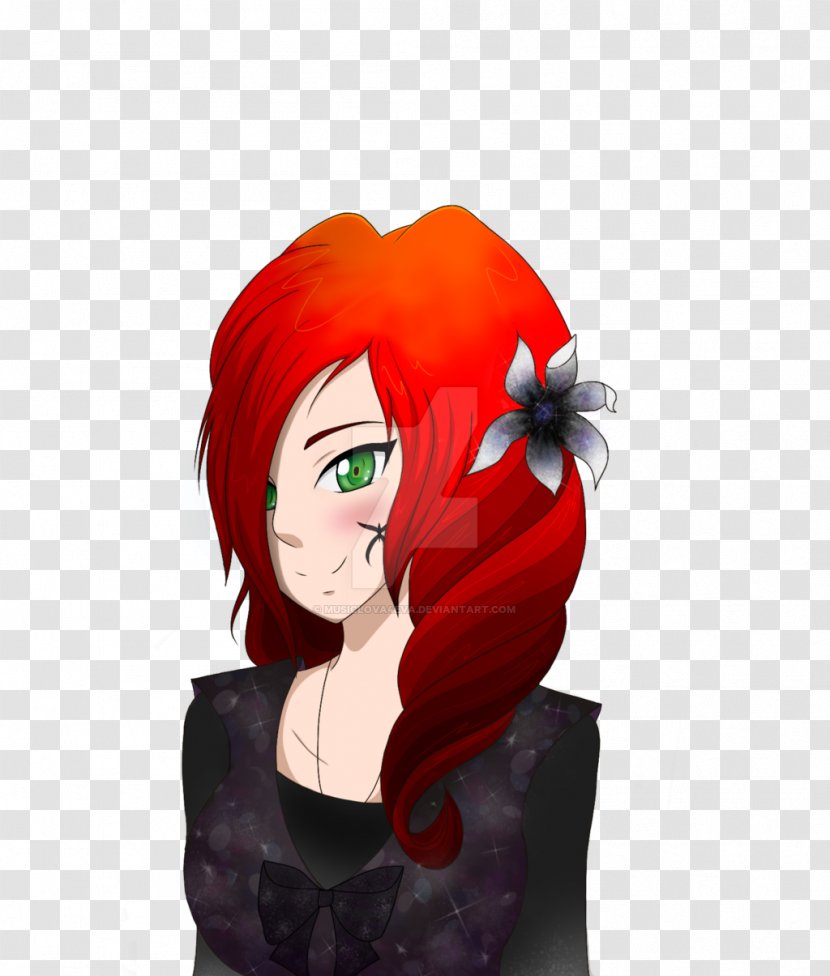 Hair Coloring Red Black Brown - Watercolor Transparent PNG