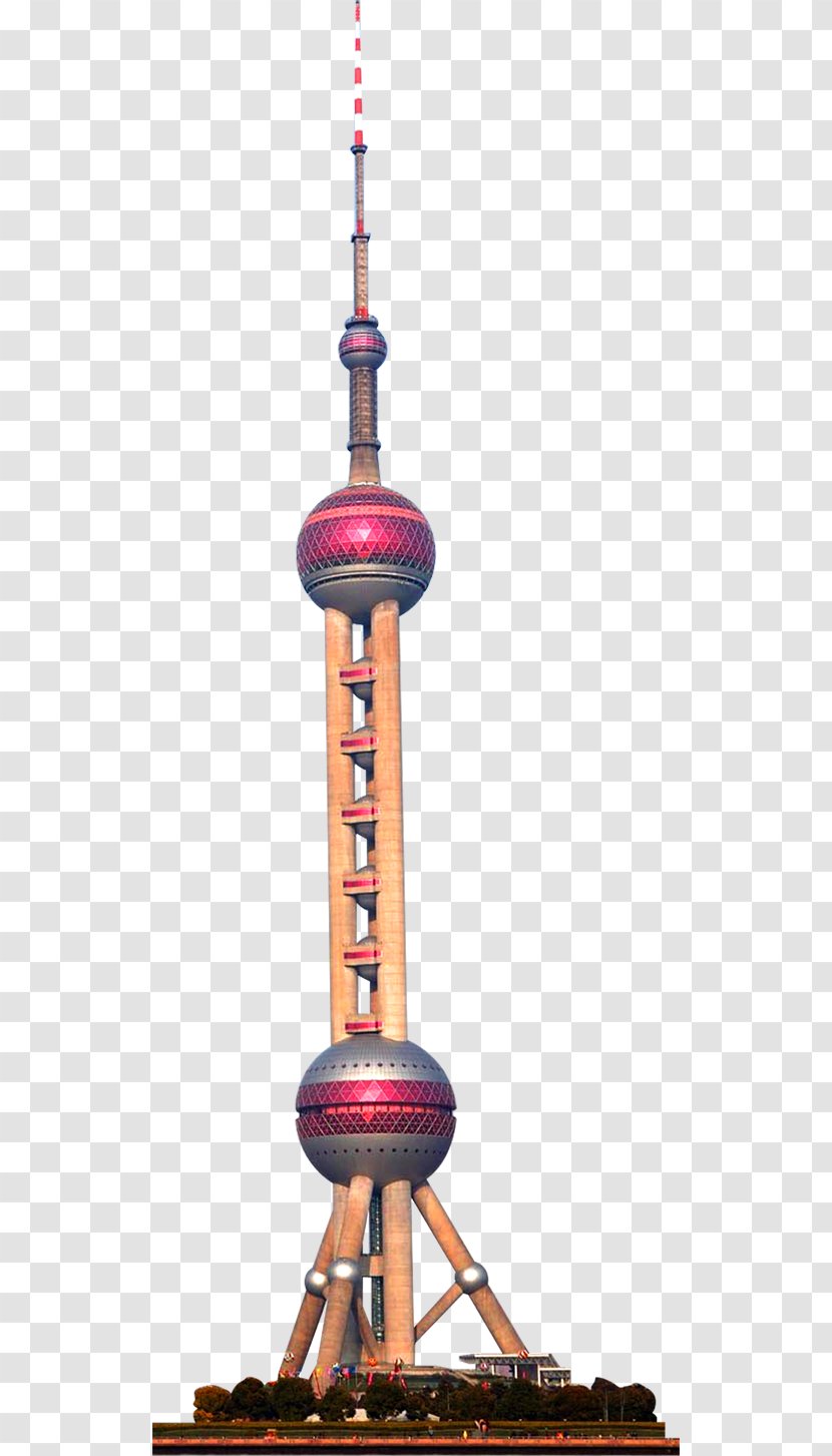 Oriental Pearl Tower The Bund Huangpu River Rundetaarn - Radio And Television Transparent PNG