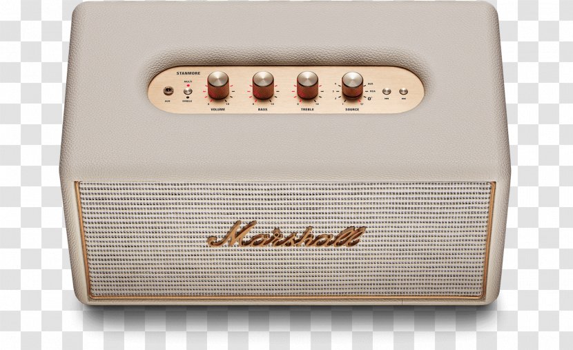 Marshall Stanmore Loudspeaker Multiroom Wireless Speaker Audio - Wifi - Amplifier Bass Volume Transparent PNG