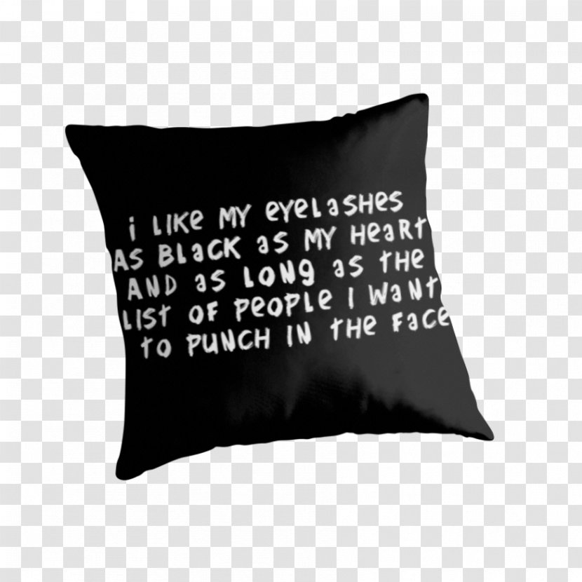 Throw Pillows Cushion Room Bedding - Sleep - Long Eyelashes Transparent PNG