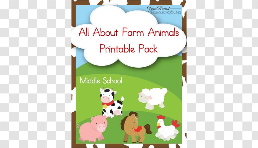 Livestock Farm Cattle Clip Art - Homeschooling - Animal Unit Transparent PNG