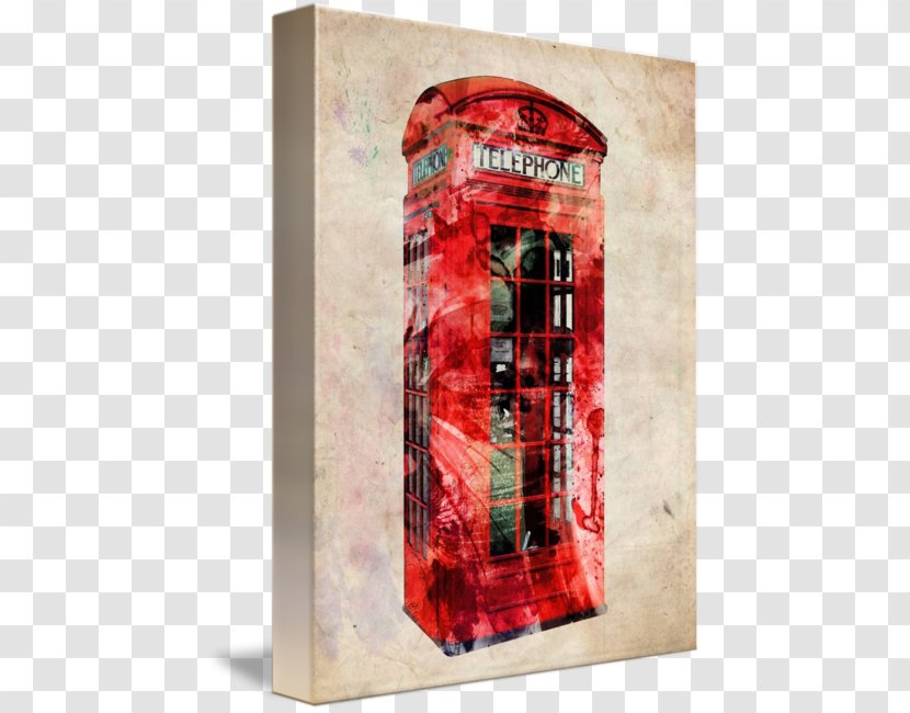 Telephone Booth Canvas Print Art Gallery Wrap - Printmaking - London Transparent PNG