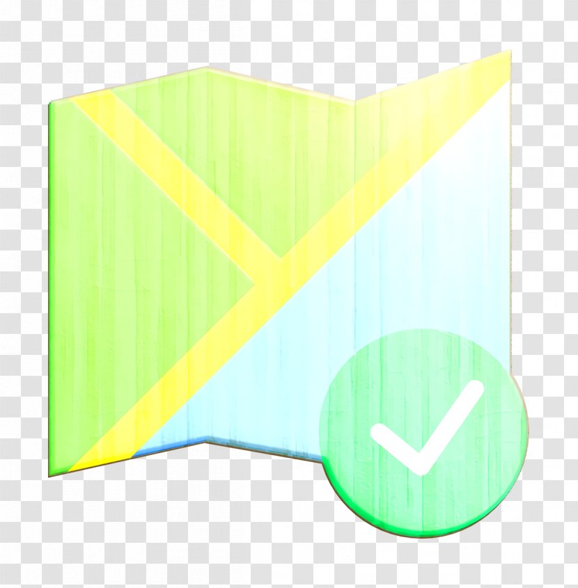 Interaction Assets Icon Map - Green - Light Blue Transparent PNG