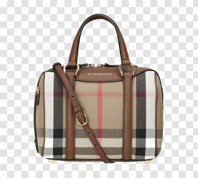 Handbag Burberry Leather Messenger Bag - Beige - BURBERRY Lige Patterns On Bags Transparent PNG