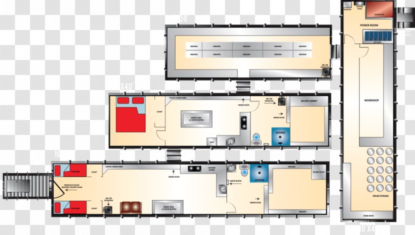 Bunker Architectural Plan Floor House - Area - Mega Sale Transparent PNG