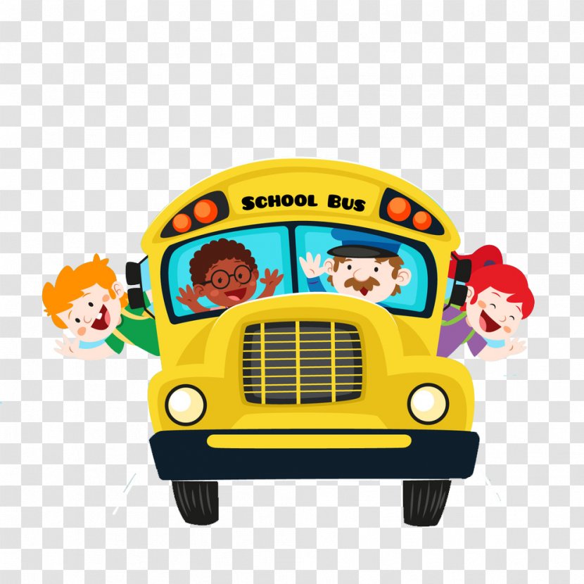 School Cartoon Student - Technology - Bus Transparent PNG