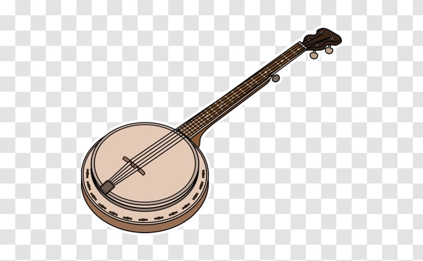 Banjo Guitar Ukulele Uke Cavaquinho - Watercolor - Musical Instruments Transparent PNG