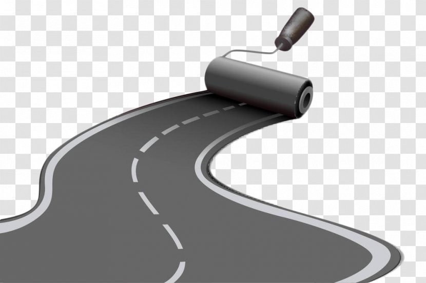 Road Clip Art - Royaltyfree - Gray Paint Transparent PNG