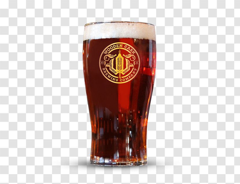 Cask Ale Beer Cocktail Brown - Pint Glass Transparent PNG