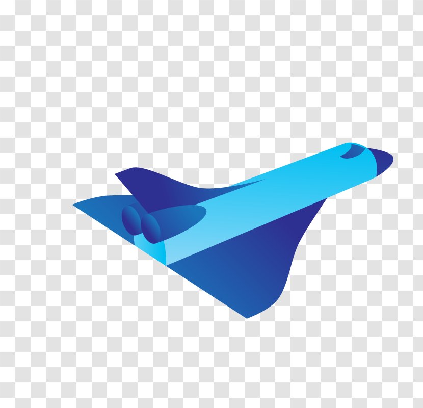 Vector Graphics Euclidean Airplane Image - Turquoise - Blue Plane Transparent PNG