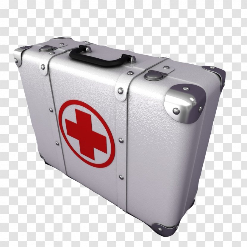 3D Modeling First Aid Kit Computer Graphics - Suitcase - White Plus Transparent PNG