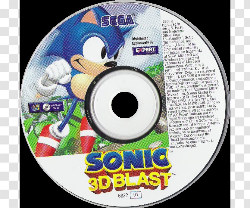 Sonic 3D Sega Saturn Compact Disc Game 版本体 - Blast Transparent PNG
