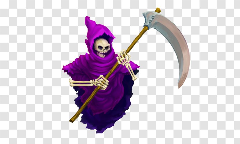Death M.U.G.E.N Sprite Animation Game - Purple - Grim Reaper Transparent PNG