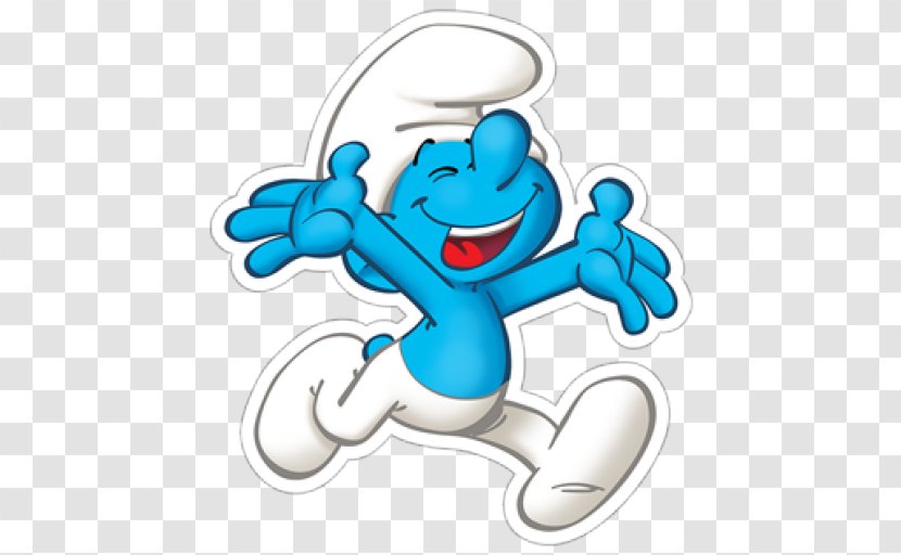 Sticker Telegram The Smurfs Text Viber - Body Jewelry - Smurf Transparent PNG