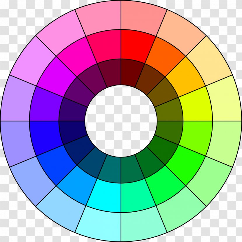 T-shirt Color Wheel Clip Art - Silhouette Transparent PNG