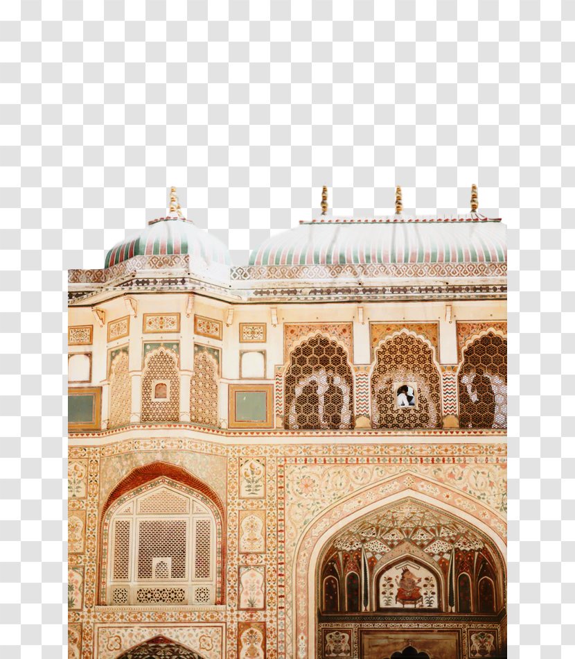 Amber Palace Amer Fort Jaipur Tourist Attraction Basilica - Synagogue - Medieval Architecture Transparent PNG