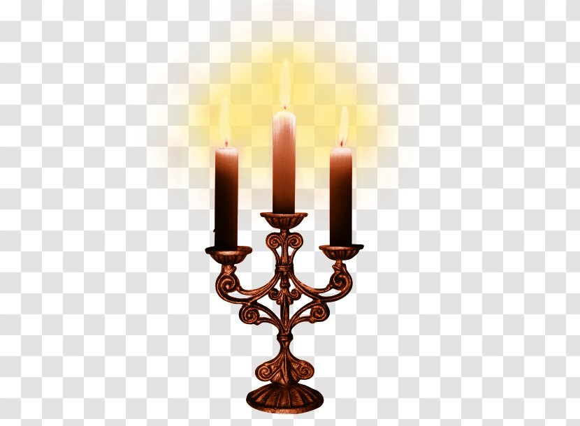 Paracas Candelabra Lighting Candlestick - Copper Transparent PNG