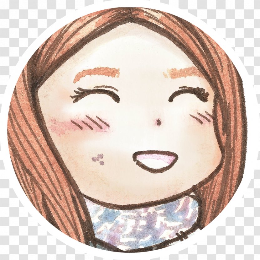 Nose Cheek Forehead Eyebrow - Watercolor Transparent PNG
