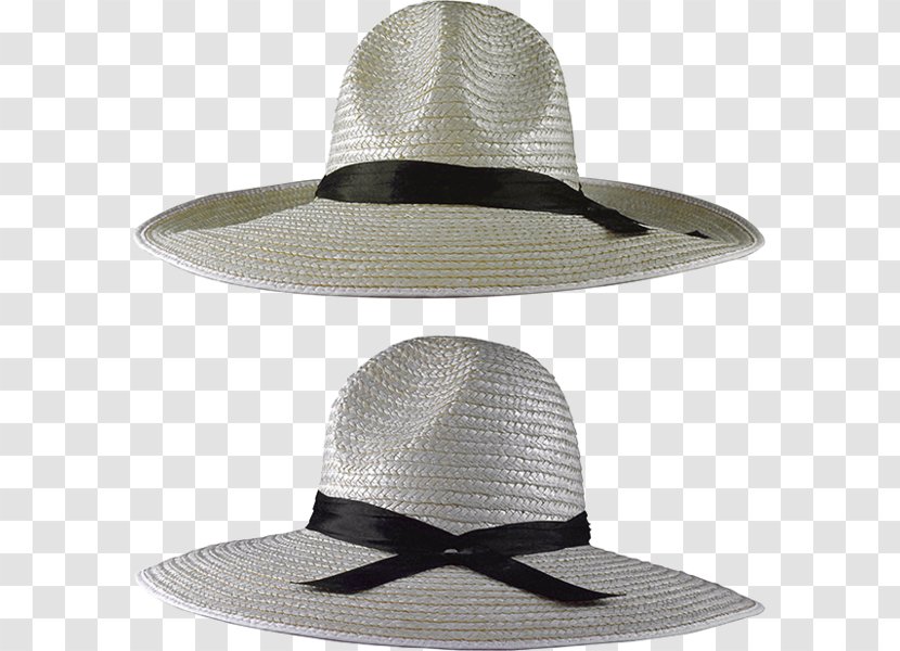 Sun Hat Straw Fedora - Megabyte Transparent PNG