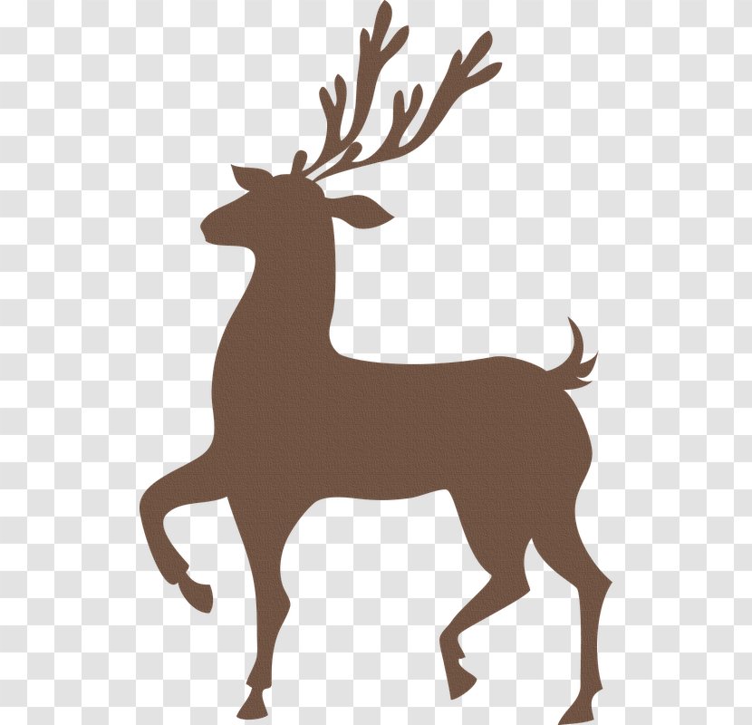 Reindeer Rudolph Santa Claus Clip Art - Mammal Transparent PNG