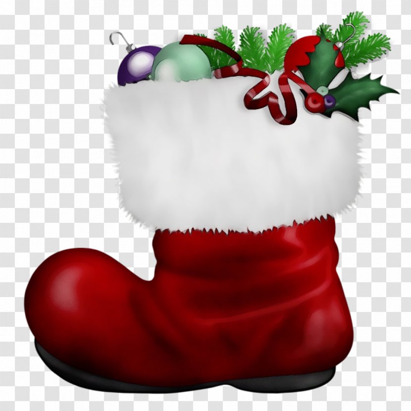Christmas Stocking - Socks - Plant Ornament Transparent PNG