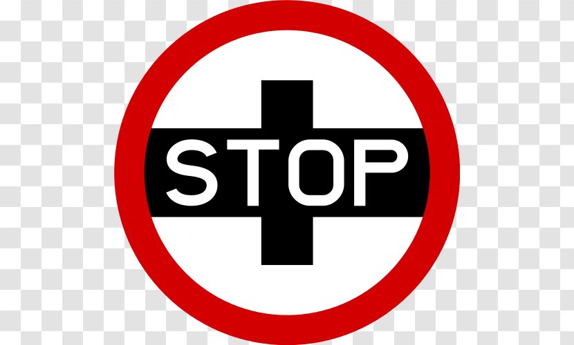 Stop Sign Road Signs In Zimbabwe Traffic Crossing Guard Clip Art - Trademark - Light Transparent PNG