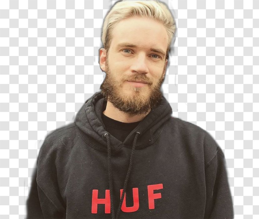 PewDiePie Beard Video YouTuber - Hoodie Transparent PNG