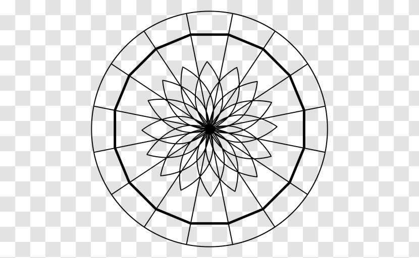 Sacred Geometry Circle Point - Mandala Transparent PNG