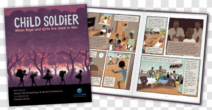 Child Soldier: When Boys And Girls Are Used In War Book - Frame - Cartoon Transparent PNG
