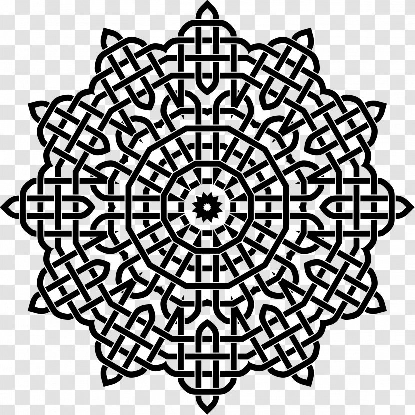 Yogaville Celtic Knot Integral Yoga - Monochrome Transparent PNG