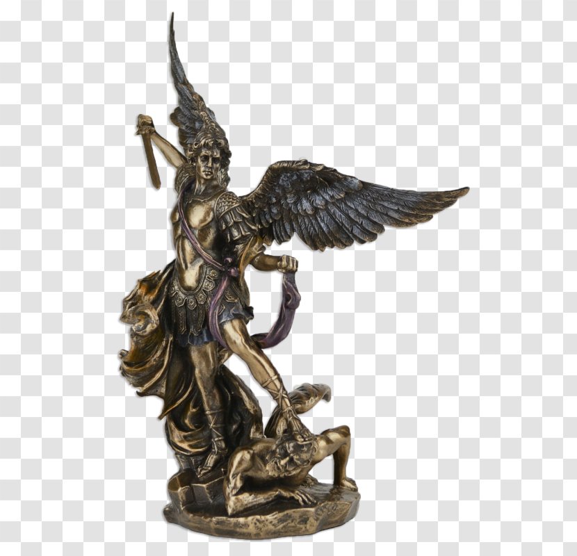 Michael Bronze Sculpture Gabriel Burkot Andrzej. Pracownia Snycerska - Uriel Transparent PNG