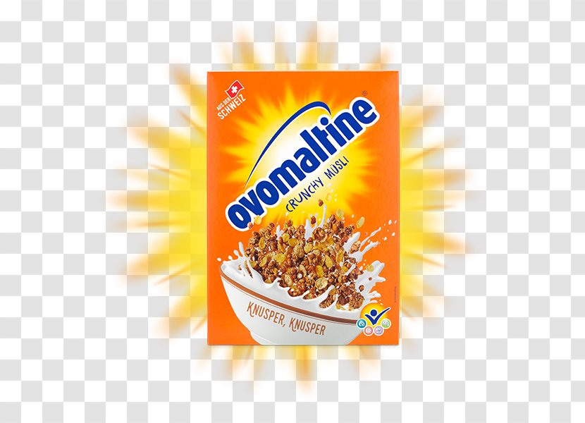 Muesli Corn Flakes Ovaltine Breakfast Cereal Milk Transparent PNG