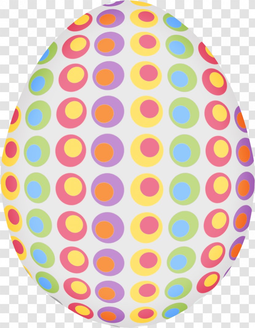 Easter Egg Background - Oval Polka Dot Transparent PNG