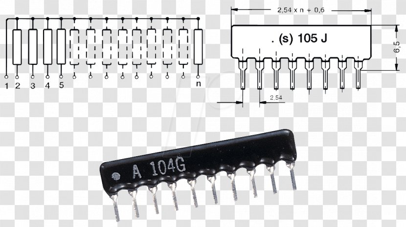 Transistor Resistor Ohm Widerstandsnetzwerk Electronic Component - Technology Transparent PNG