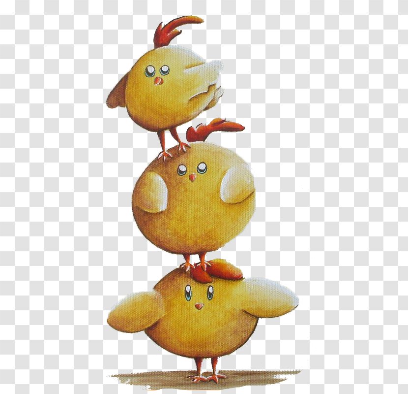 Yellow-hair Chicken Cartoon Bird - Water - Chick Transparent PNG