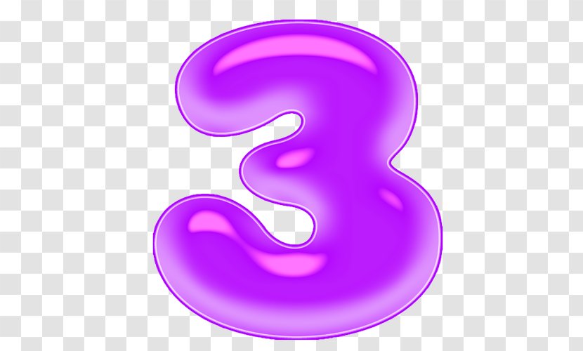 Numerical Digit Number Rakam Color Purple - Symbol - Greinarmerki Transparent PNG