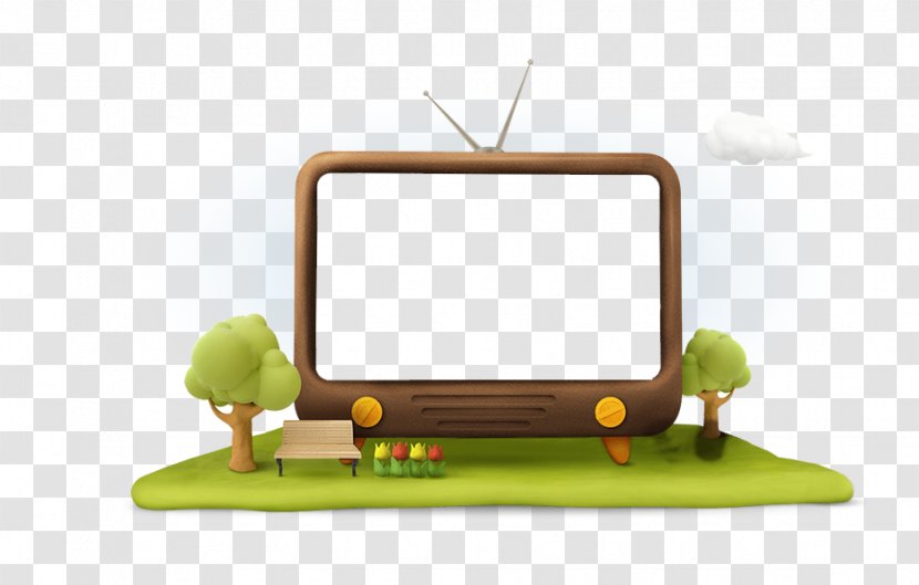 Cartoon Television Download Illustration - Recreation - Hand Painted TV Material Transparent PNG
