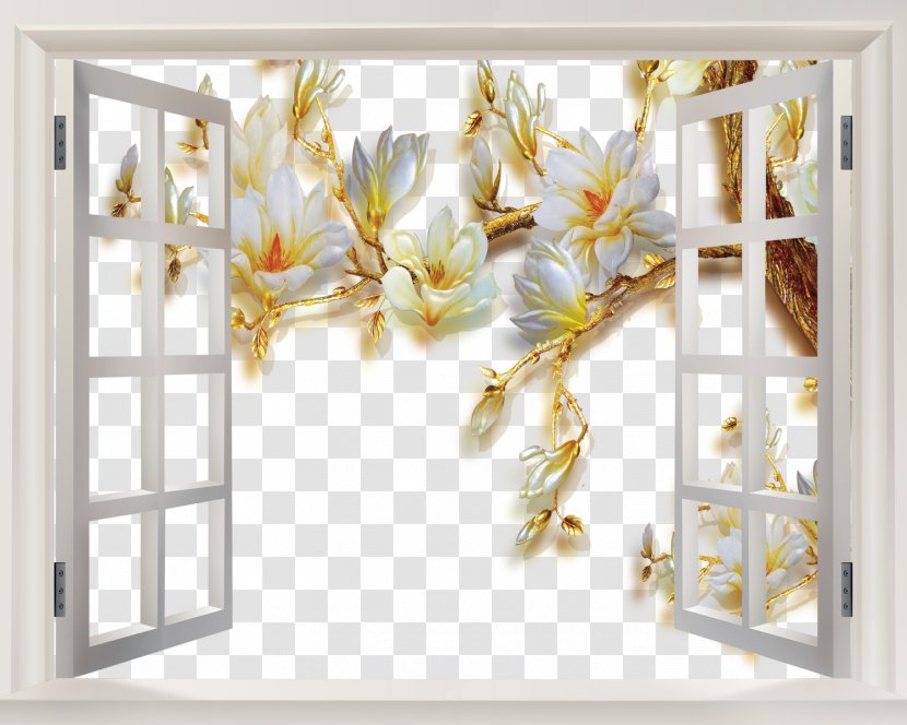 Window Sticker - Picture Frame - Windows Magnolia Transparent PNG