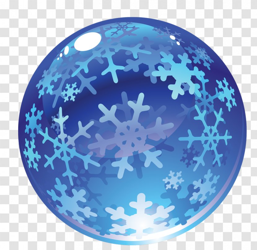 Snow - Sphere - Cobalt Blue Transparent PNG