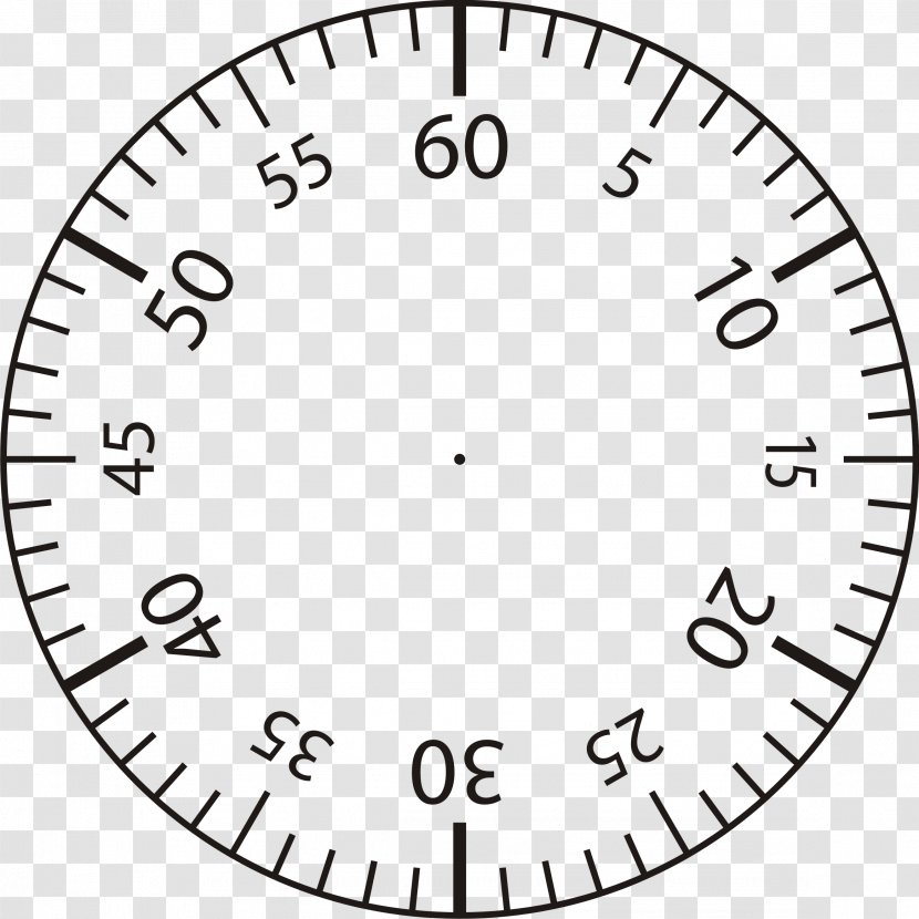 Clock Face Template Minute Clip Art - Time - Stopwatch Transparent PNG