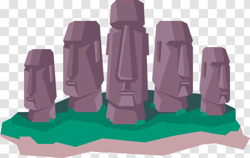 Moai Hanga Roa Stone Sculpture Statue - Easter Island Giant Transparent PNG