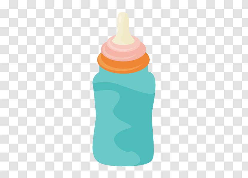 Baby Bottles Water Plastic Bottle Glass Liquid - Vector Hand-painted Transparent PNG