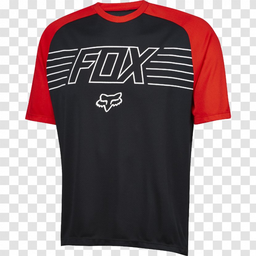 T-shirt Sleeve Fox Racing Jersey Clothing - Sports Fan Transparent PNG