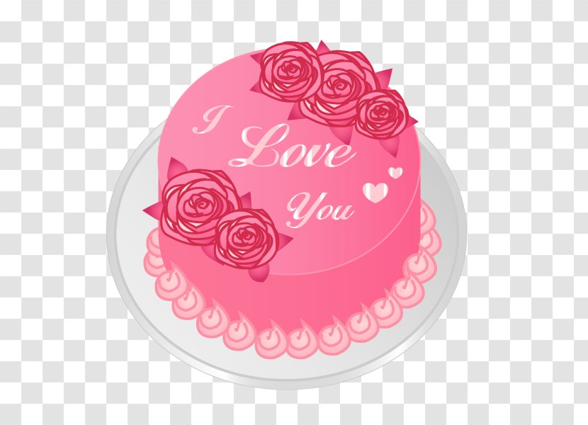 Birthday Cake Valentines Day Gift - Sugar Paste - Valentine's Transparent PNG