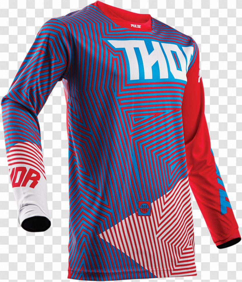 Thor Motocross Jersey Motorcycle Sweater - Cycling - Moto Cross Transparent PNG